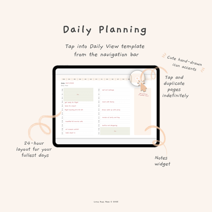 Undated Yearly Digital Planner