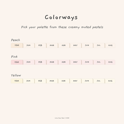 Undated Yearly Digital Planner