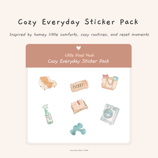 Digital Cozy Everyday Sticker Pack