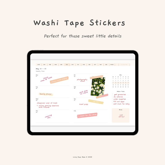 Digital Washi Tape Sticker Pack